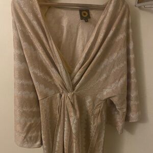 Gold shift dress/top